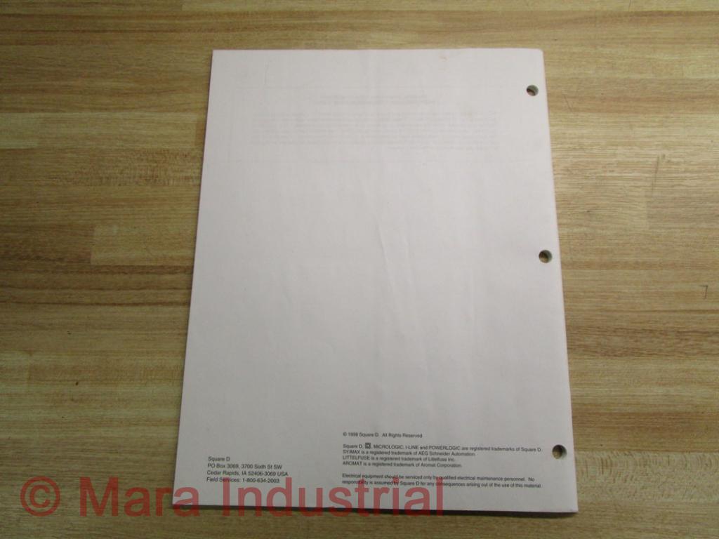 Square D 48049-028-02 Instruction Bulletin For ME & MX