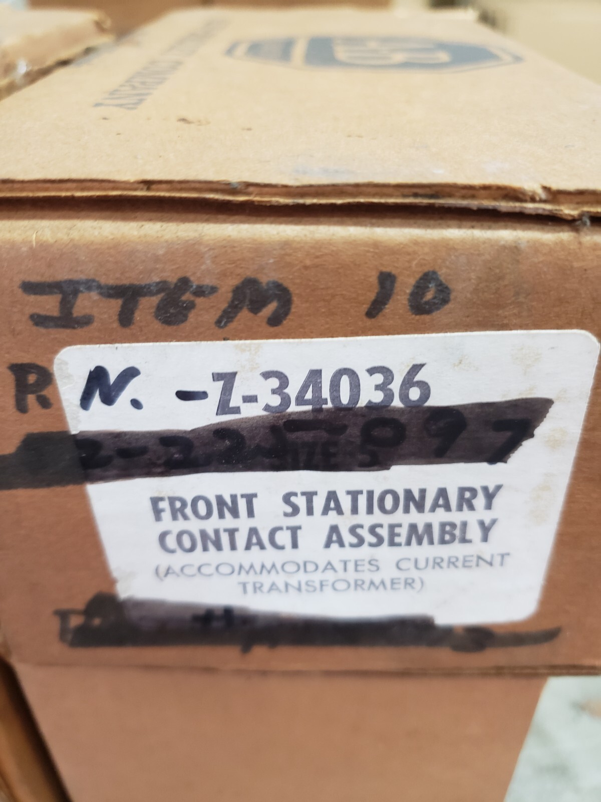 ALLEN BRADLEY FRONT STATIONARY CONTACT ASSEMBLY SIZE 5