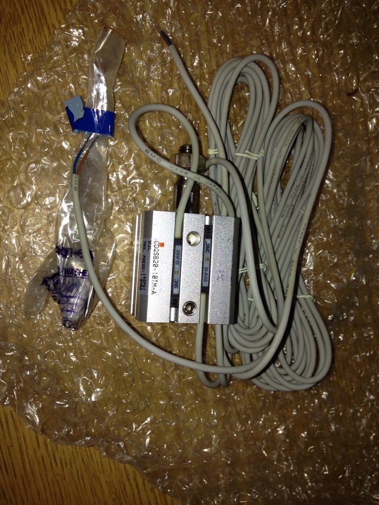 SMC CDQS20-10TM-A93L, CDQSB20-10TM-A93L, CYL COMPACT W/2 Cable D-A93 #1647B31