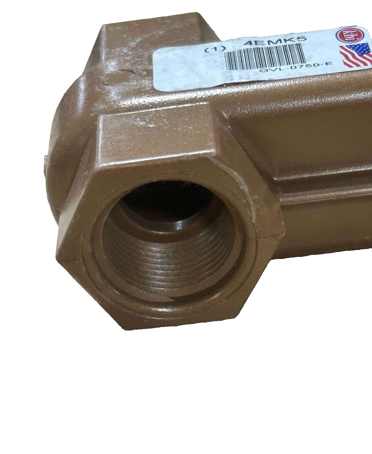 kbi Gate Valve 3/4 Female Threaded Handwheel Lot of 4 Brown Plastic GVL-0750-E