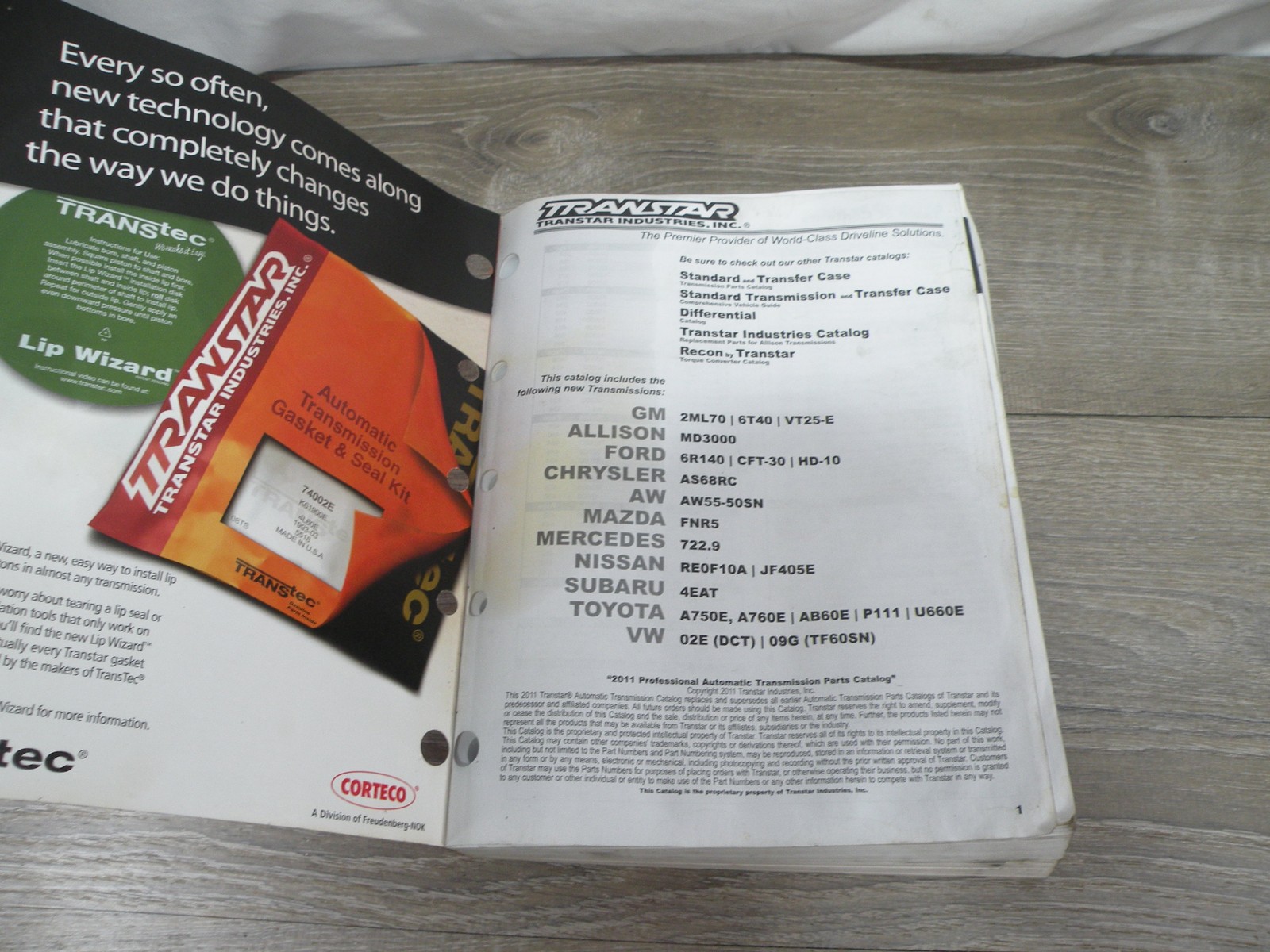 Transtar 2011 Automatic Transmission Parts Catalog AT2011 Business Industrial