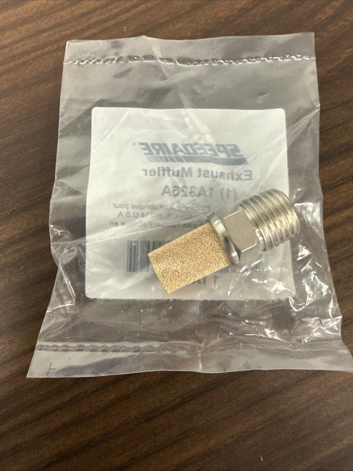 Lot Of 6 SPEEDAIRE 1A326A EXHAUST MUFFLER SEALED BAG