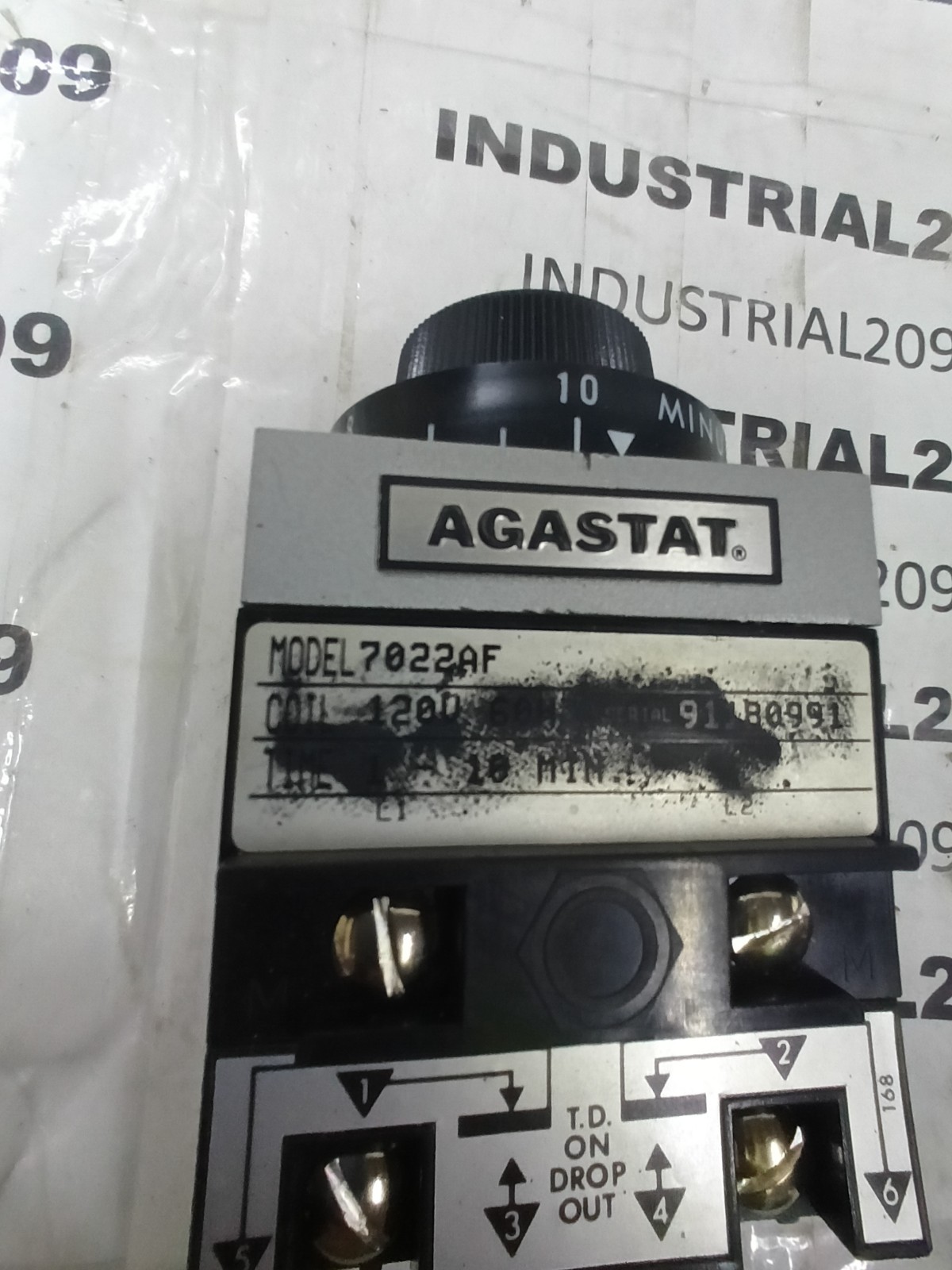 AGASTAT 7022AF TIMING RELAY 1-10 MIN
