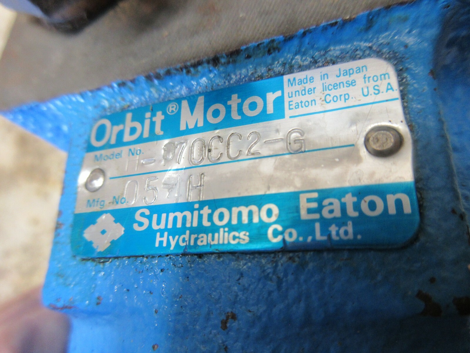 SUMITOMO EATON ORBIT MOTOR H-070CC2-G MFG 054H H-170CC2-G YAM CK1 CNC