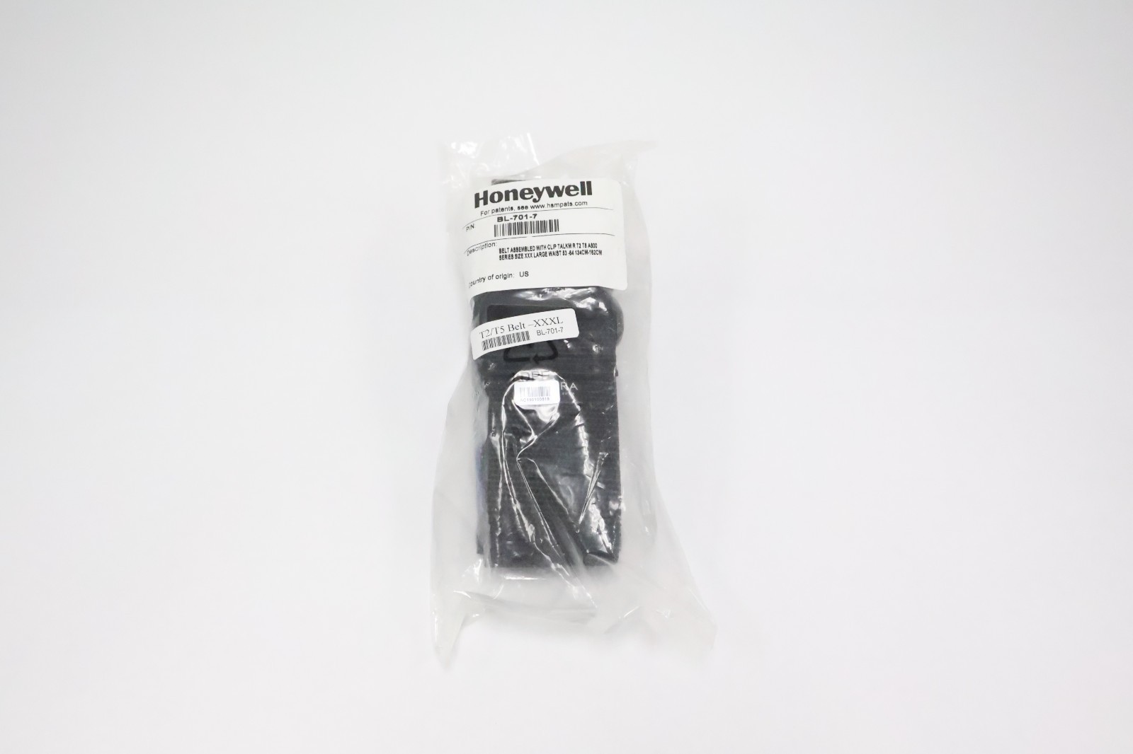 New Honeywell BL-701-7 Vocollect T2/T5 Talkman 3XL Belt Waist 53″- 64″ with Clip