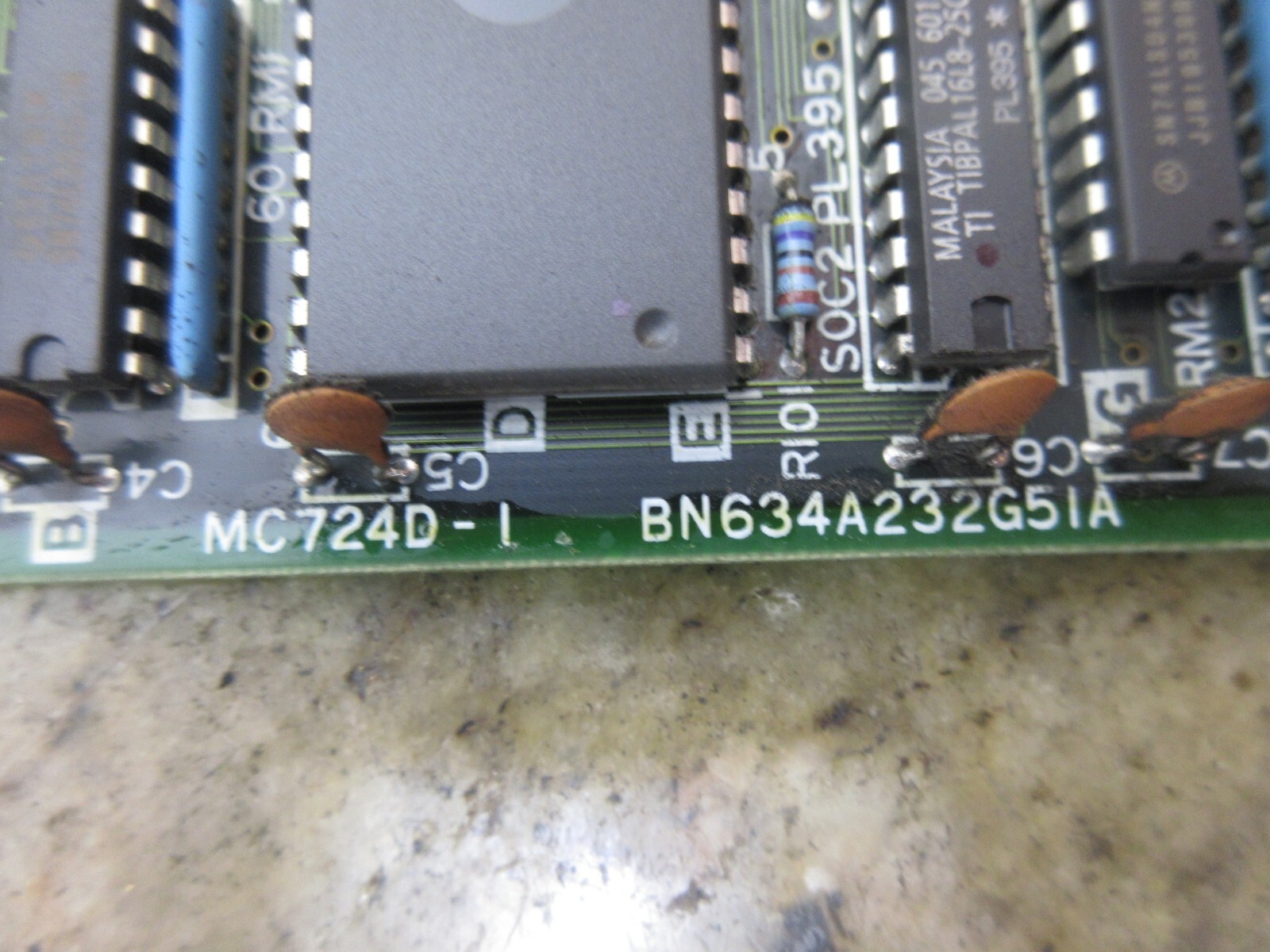 MITSUBISHI CIRCUIT BOARD MC724D-1 BN634A232G51A