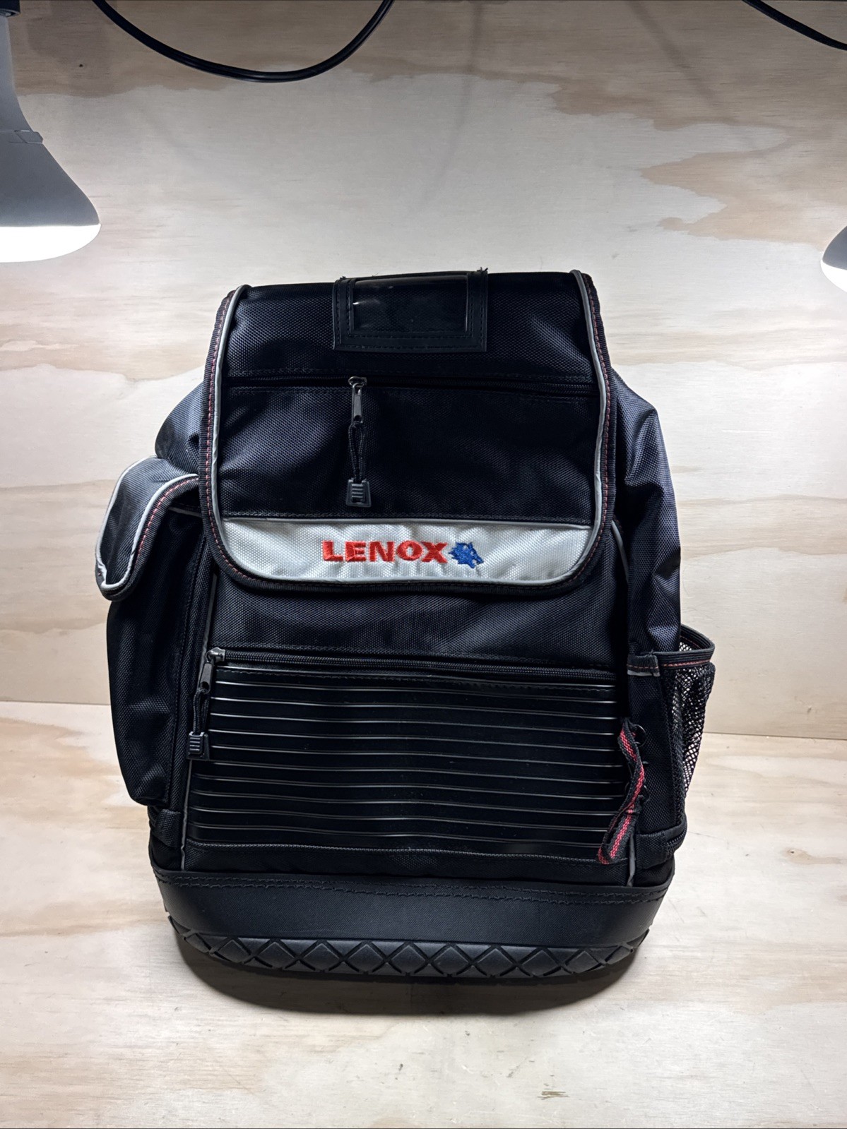Lenox 30 Pocket Black Ballistic Nylon Backpack Tool Bag 1894646 CLEAN