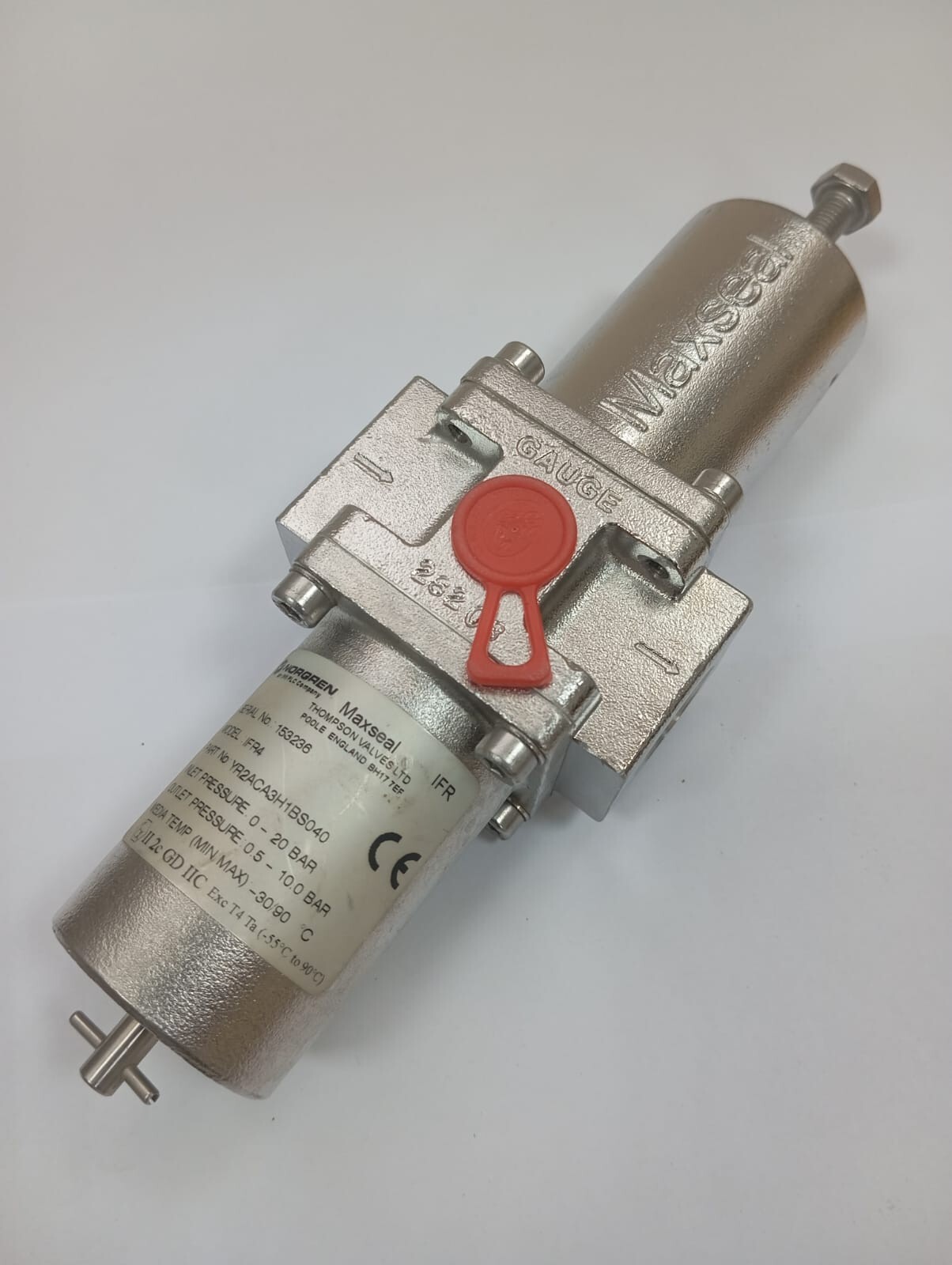 Norgren Maxseal / Filter Regulator / IFR4 / YR2ACA3H1BS040 / 0-20bar/0.5-10.0bar