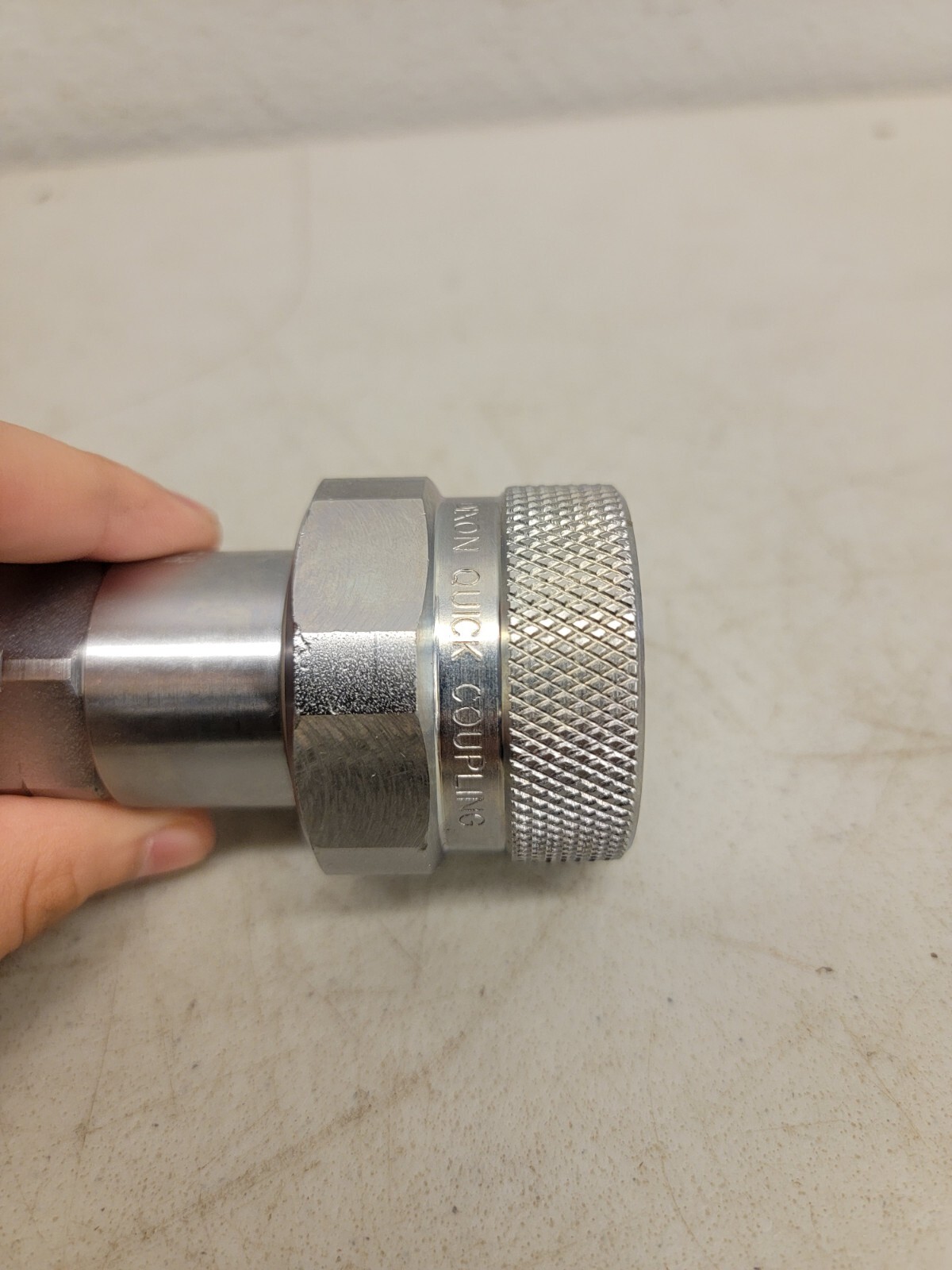 DIXON 4VEPOF4 Nickel Plated Steel Coupler, 1/2 in Quick Discnnect X 3/4 Orb