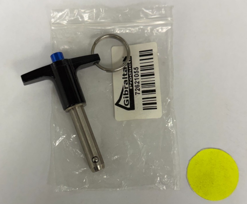 QUICK-RELEASE PIN: T-HANDLE 3/8″ PIN DIA 1-1/4″ USABLE LENGHT QT:9