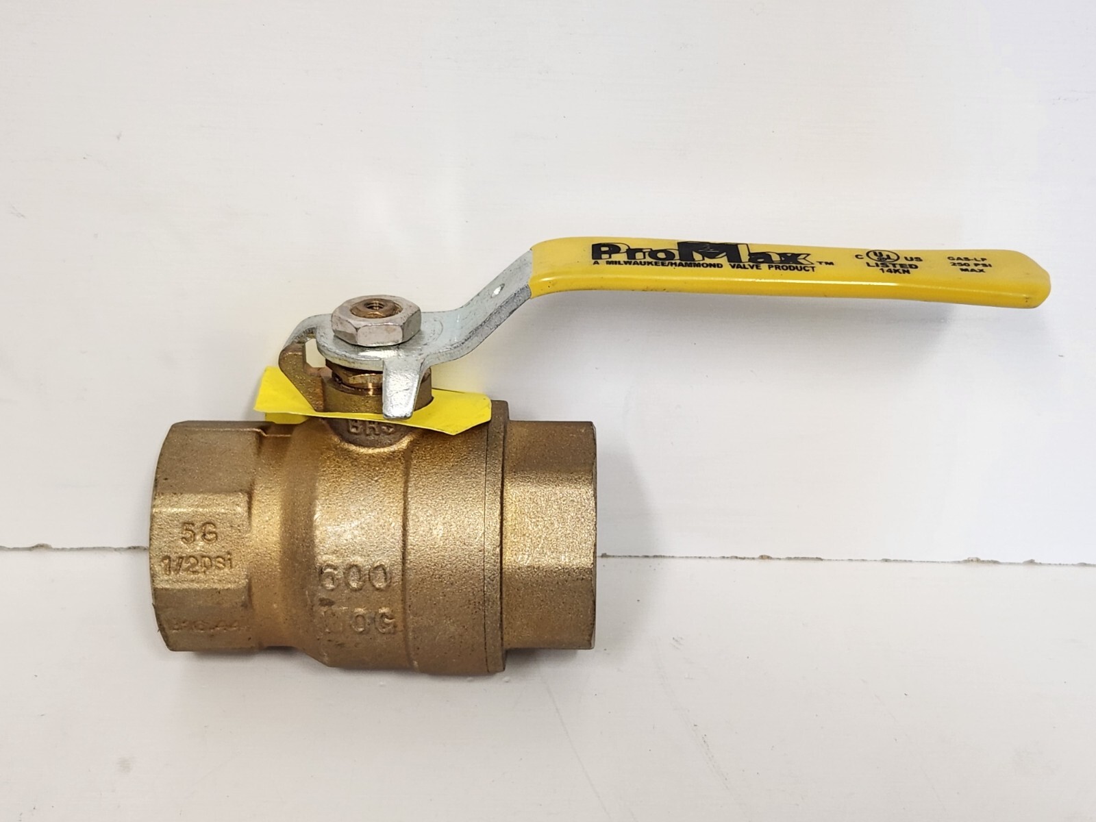 NEW OLD STOCK! PROMAX 250 PSI 600WOG 1 1/14″ BALL VALVE GAS-LP