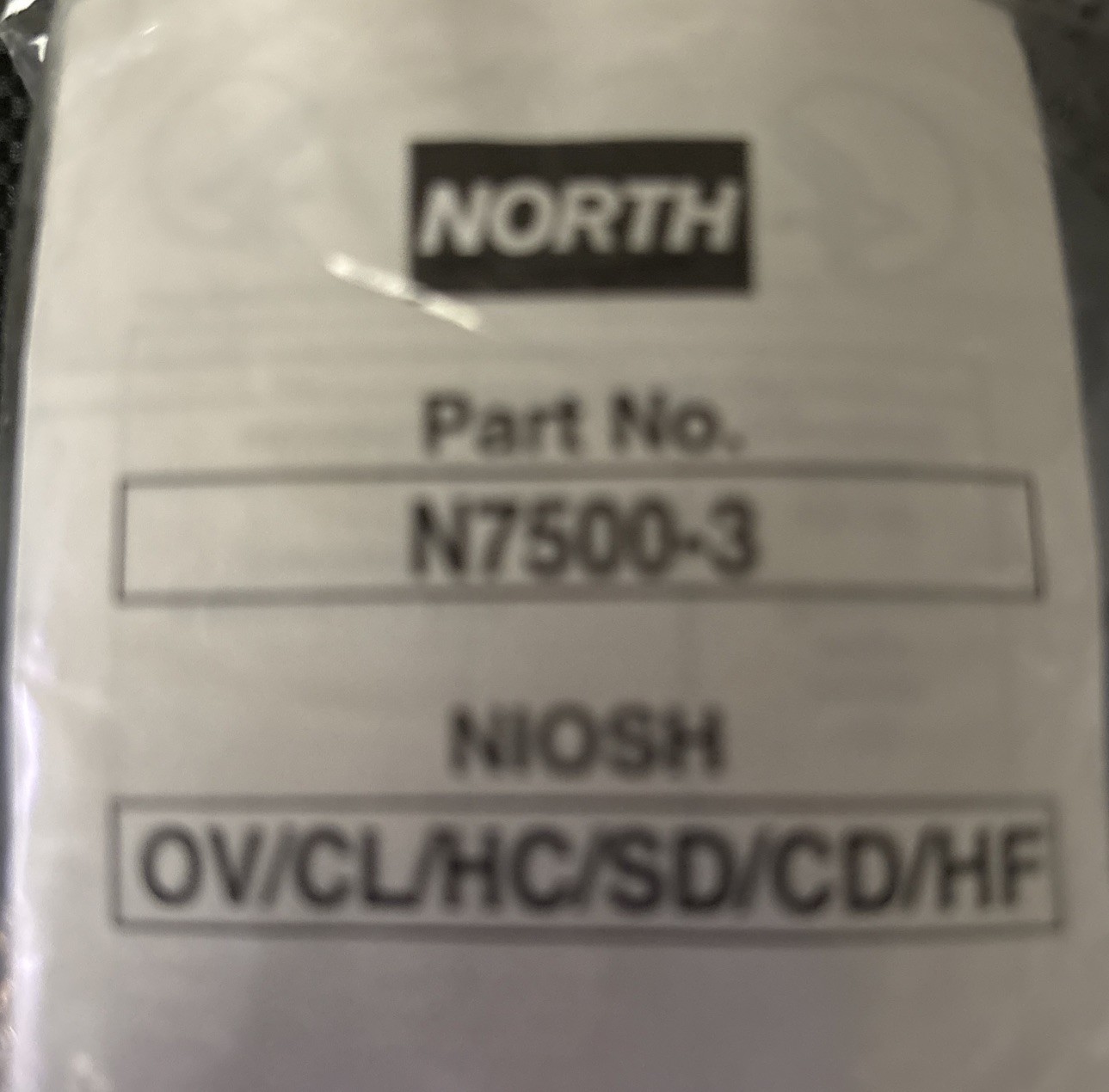 Honeywell North N7500-3 Organic Vapor and Acid Gas Cartridge N75003 – Unopened