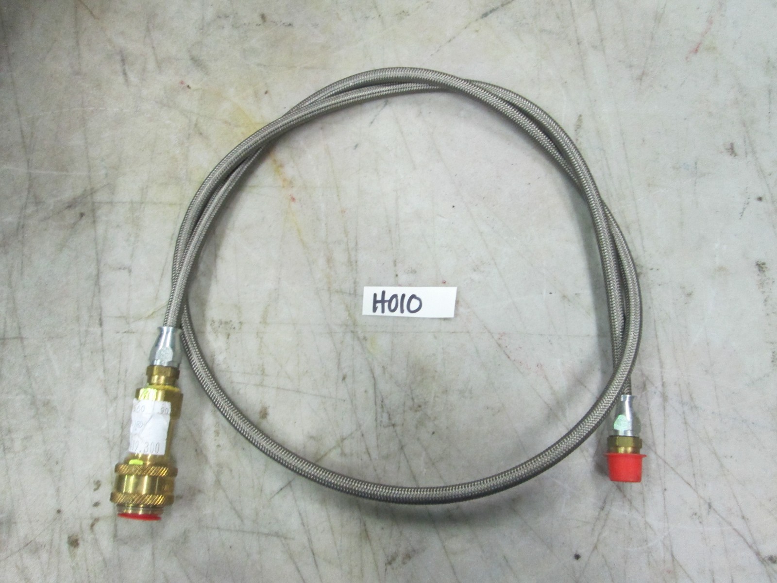 S/S Braided Hose 1/4″x48″ Long 1/4″ MNPT x Quick Disconnect Dixon F2HF2-B (New)