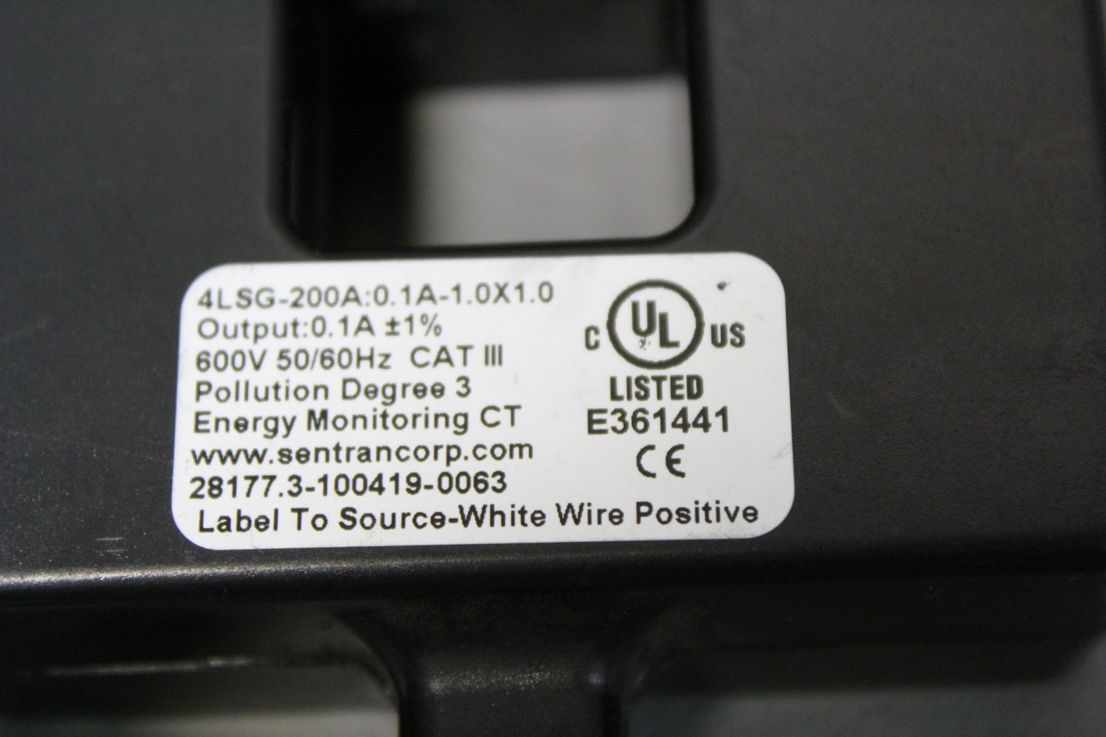 LOT OF 2 UNUSED SENTRAN CURRENT TRANSDUCERS 4LSG-200A:.01A-1.0X1.0