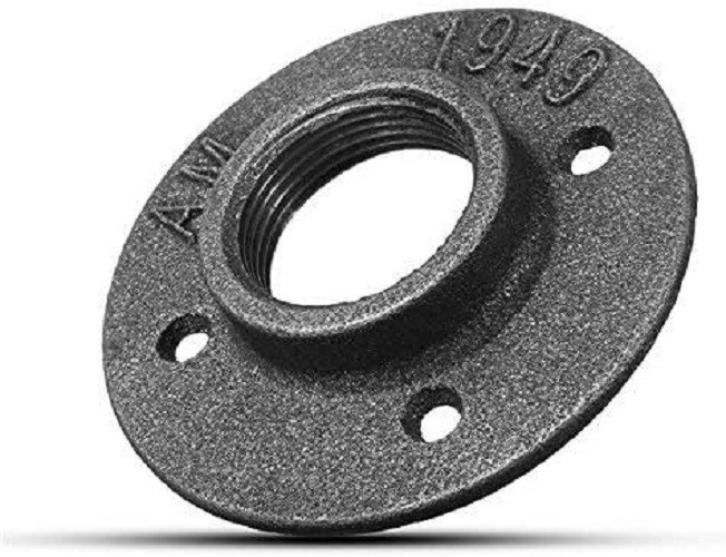 Ironwerks 2″ Black Malleable Iron Pipe Floor Flange