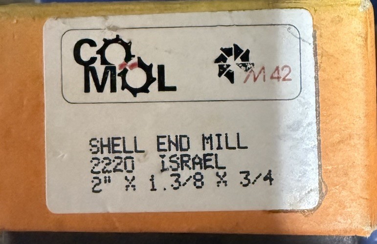 Hanita M42 Shell End Mill – 2″ Diameter – 1-3/8″ Length – 3/4″ Bore 2220