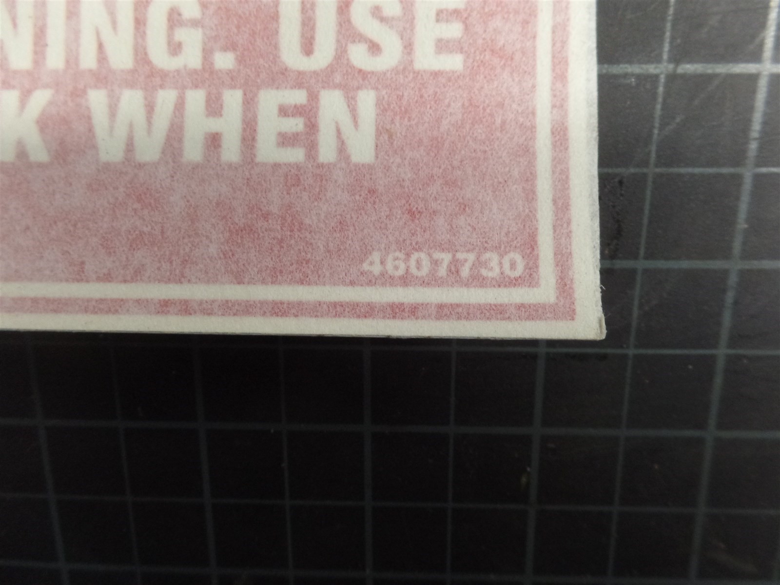TROJAN O&K 10460773000 DANGER DECAL, TEREX 10-460773000, 4607730, SET OF 4!!!
