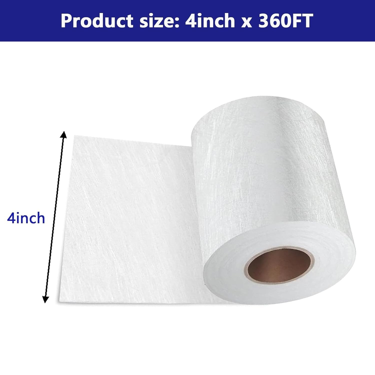 1.5oz Fiberglass Chopped Strand Mat – 4″ x 360″ Strong, 4 x 360", white