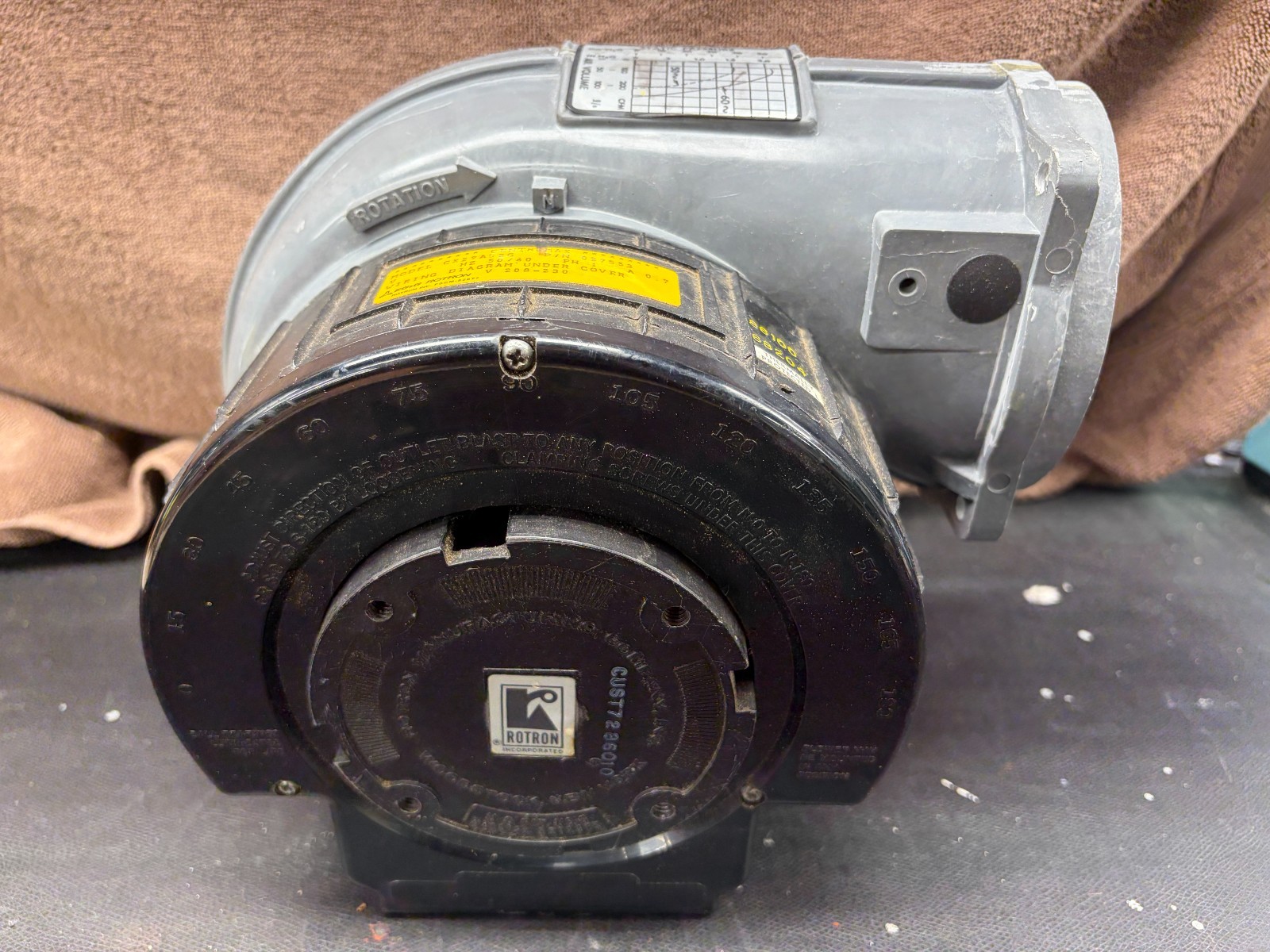 Rotron Centrimax Blower CX29A52G P/N 027553 For Broadcast Transmiter