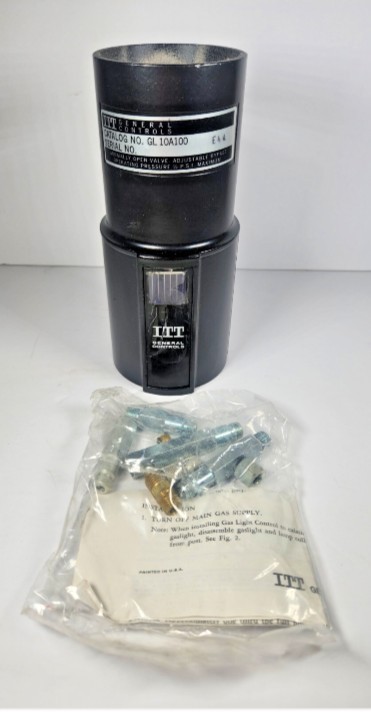 ITT General Controls GL10A100 Gas Light Control Valve w Hardware NOS