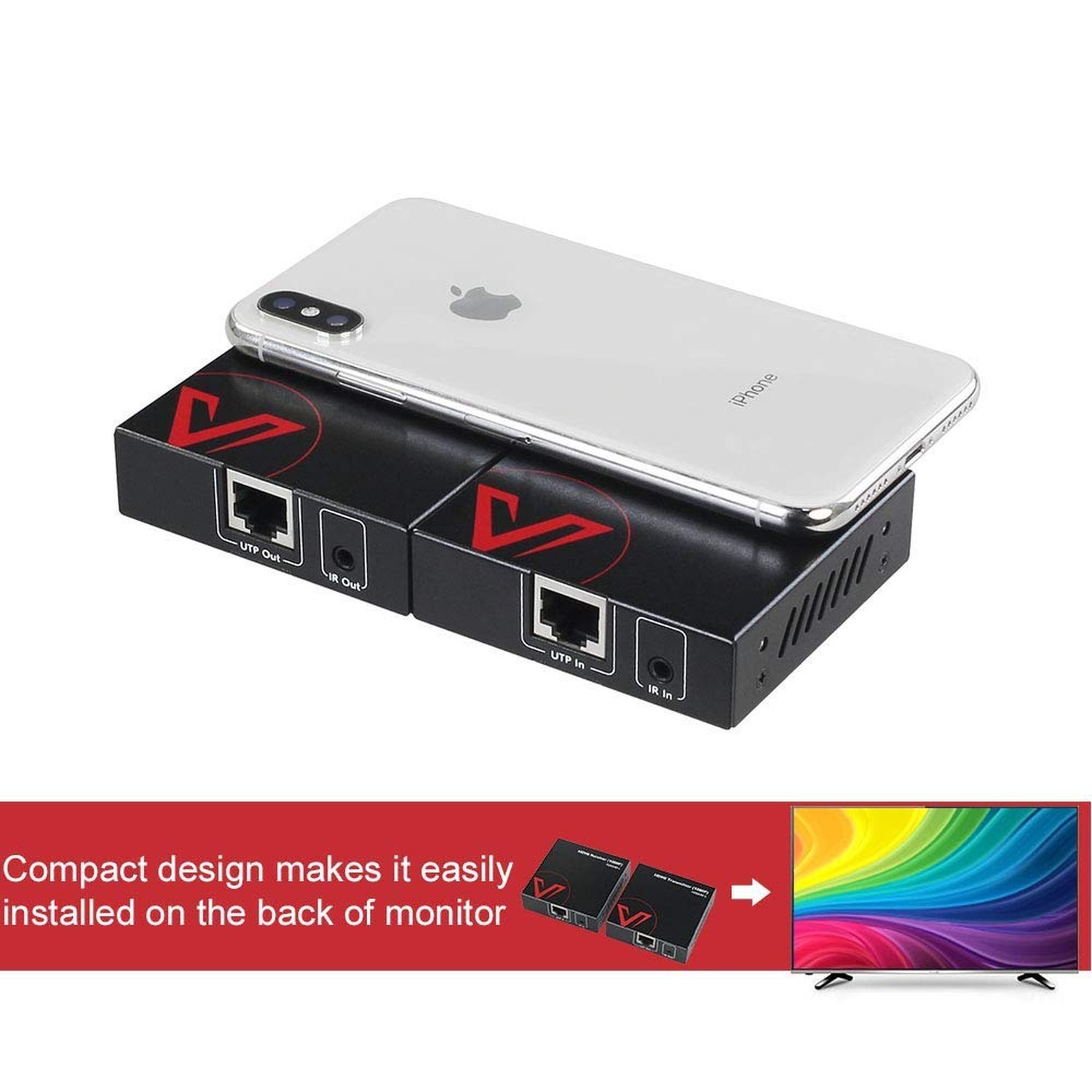 AV Access HDMI Extender Over Cat5e/6a/7 up to 1080P@60Hz 164ft/50m with IR Re…