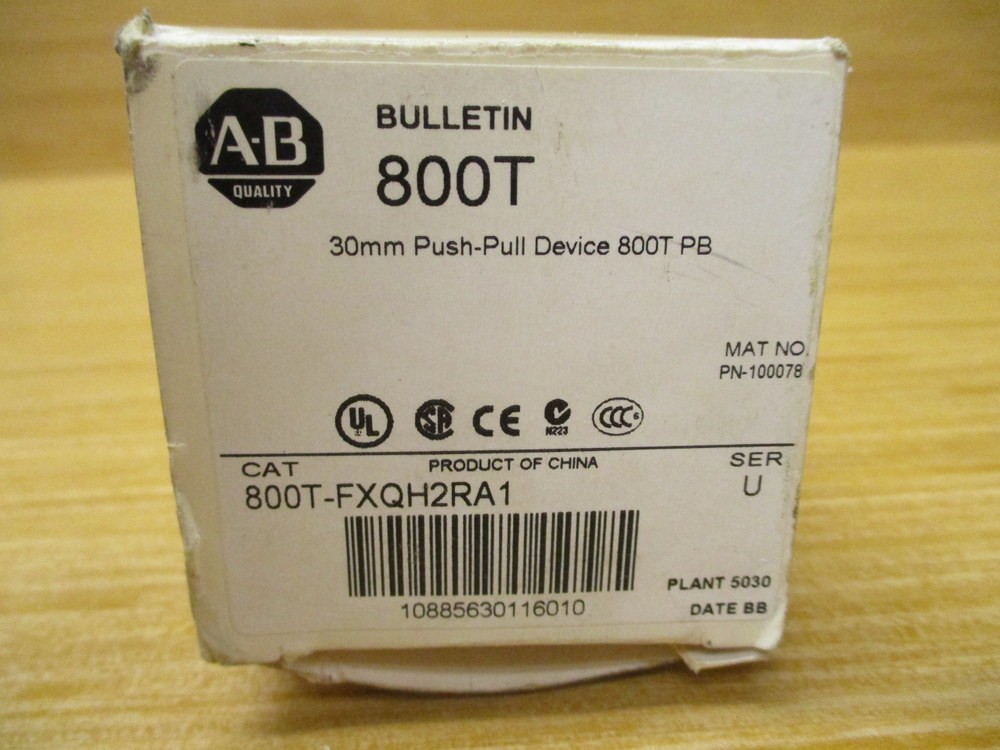 Allen Bradley 800T-FXQH2RA1 Push/Pull Device