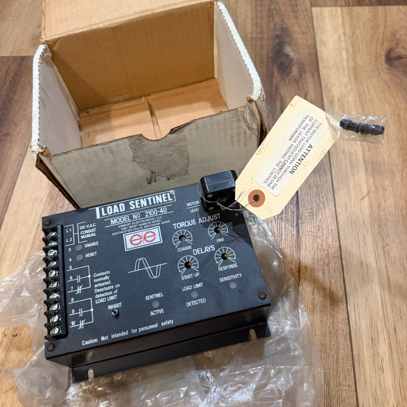 Ebbert Engineering 2100-40 Load Sentinel Motor Load Monitor Controller