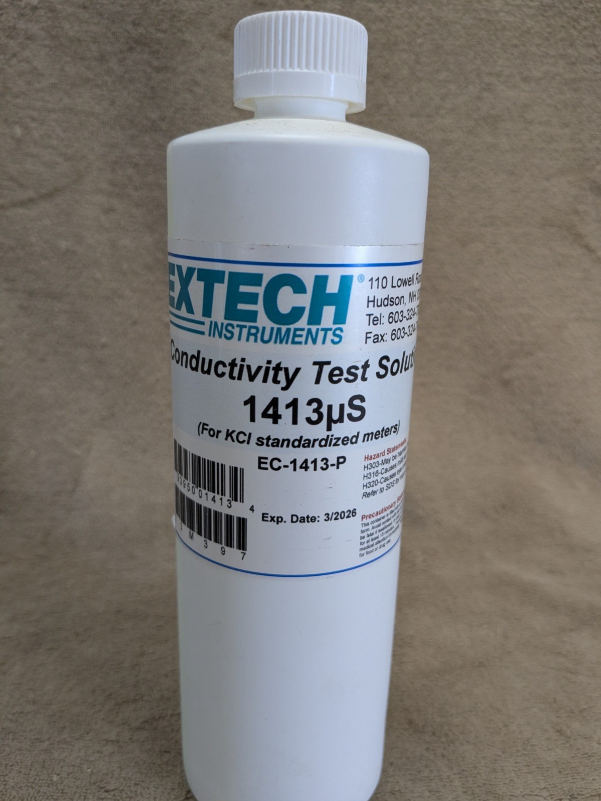 EXTECH EC-1413-P Calibration Standard 1413 microS Exp: 3/26