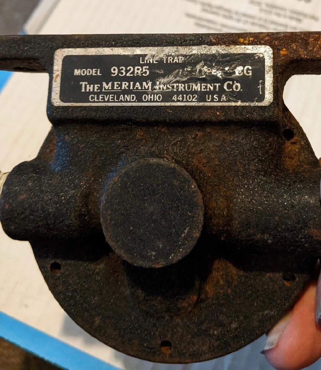 Meriam Instrument Line Trap 932R5, Type CG