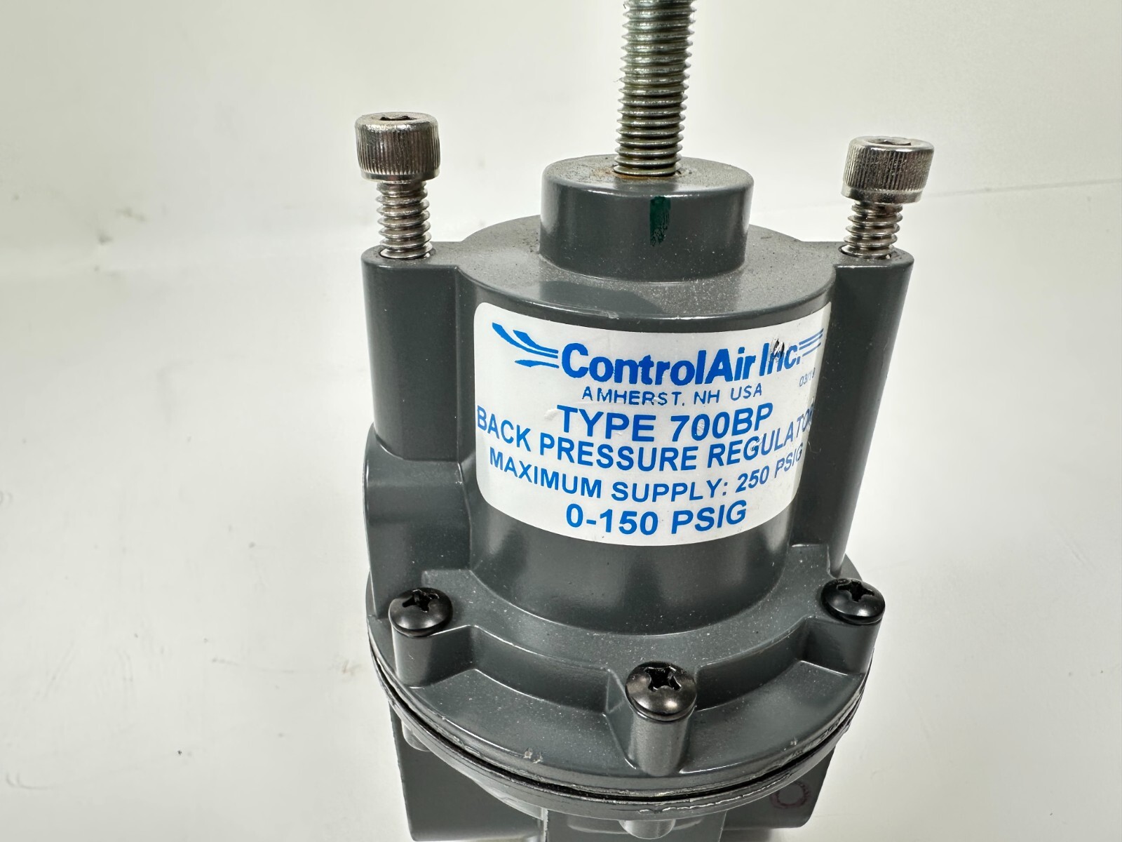ControlAir Inc Type 700BP Back Pressure Regulator 0-150 PSIG