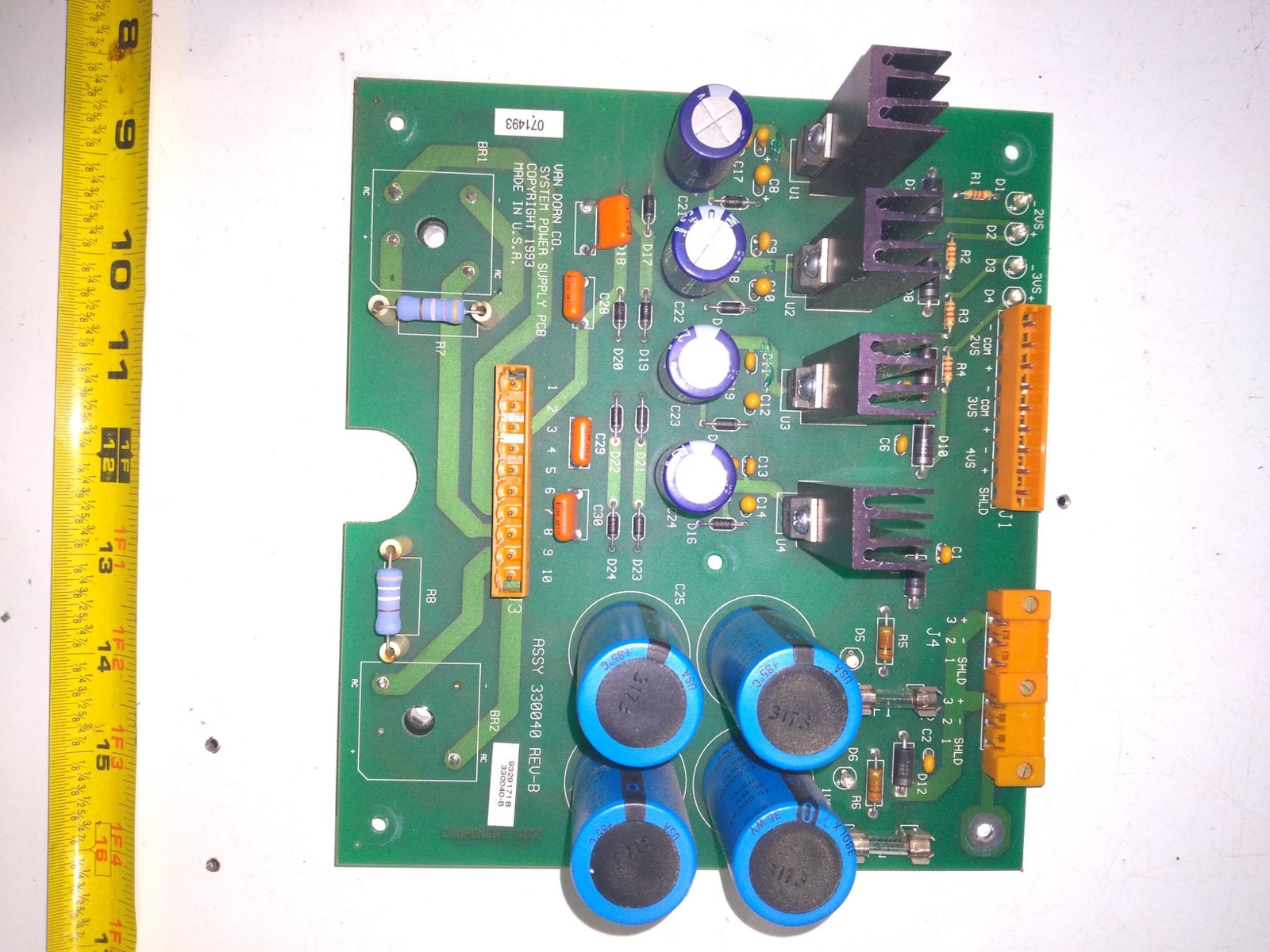 VAN DORN SYSTEM POWER SUPPLY PCB 330040 REV B