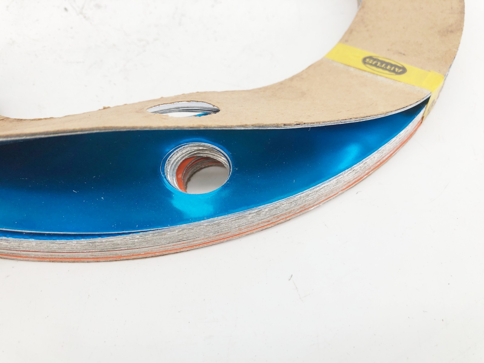 New Artus Shim Set Aluminum Blue Silver Orange 4-Hole 13″ OD 9-1/4″ ID – No Box