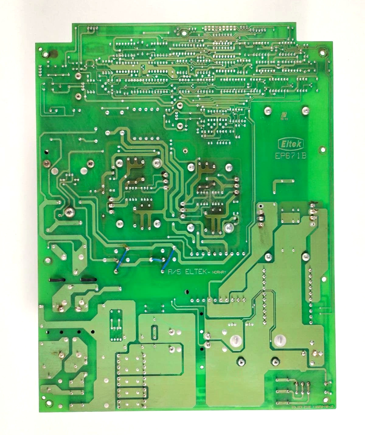 Eltek A/S EP671B Pcb Card Comp.Side T19075-H9-11, Solder Side T19076-H9-10