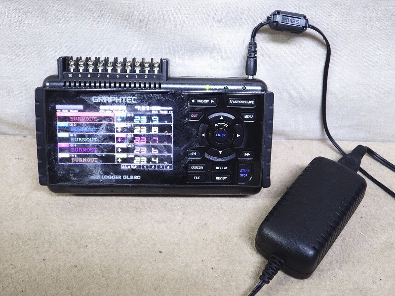 Used Graphtec GL220 Midi Data Logger Memory Recorder Portable Device Tested Jp
