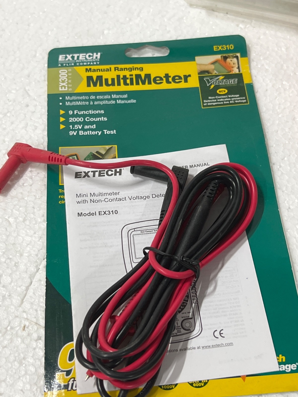 Extech EX310 Digital Multimeter 2000 Accounts CATIII 600V