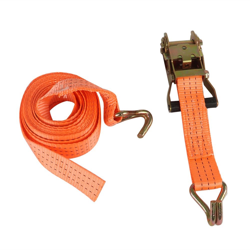 4pcs Ratchet Straps J Hook Heavy Duty Tie Downs New 1.5″ x 15′ 4000 lb