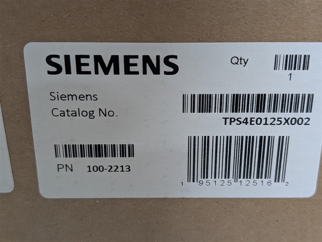 NEW Siemens TPS4E0125X002 Non-Wired Surge Protection Device 480/277V 200kA SCCR