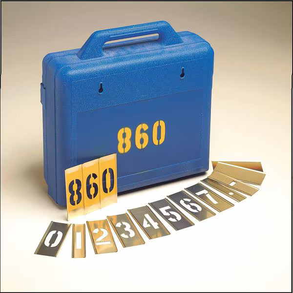 C.H. Hanson Stencil Set,Numbers,Brass, 10014 10014 C.H. Hanson 10014