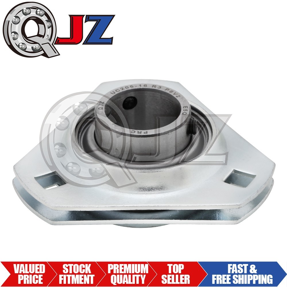 [Qty.1] UCPFT204-SI3N4, 3-Bolt Pressed Steel Triangular Housing, 20 mm Bore ID