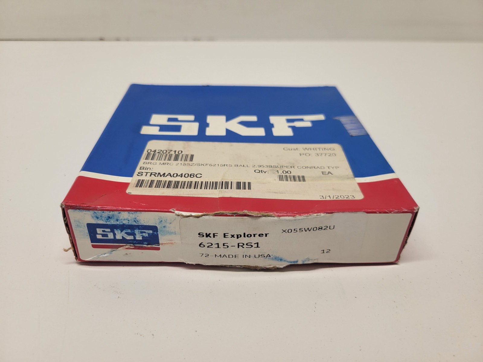 NEW IN BOX! SKF DEEP GROOVE BALL BEARING 6215-RS1