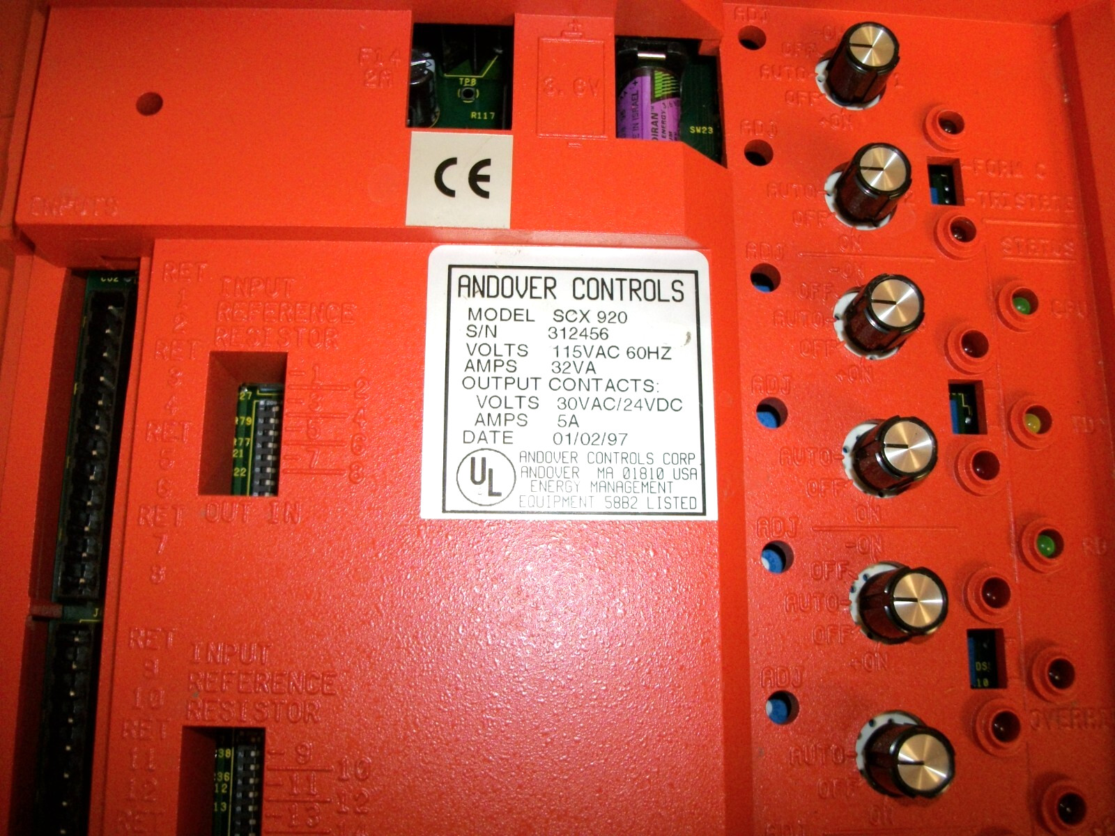 INFINITY ANDOVER CONTROLS SCX 920 Main Control Board & Case