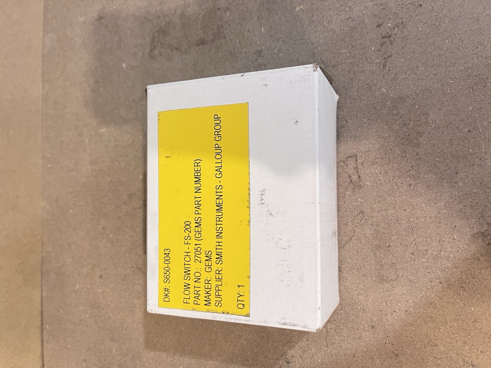 Gems FS-200 P/N 27051 0.50 GPM Brass Flow Switch Made in USA SAME DAY SHIP