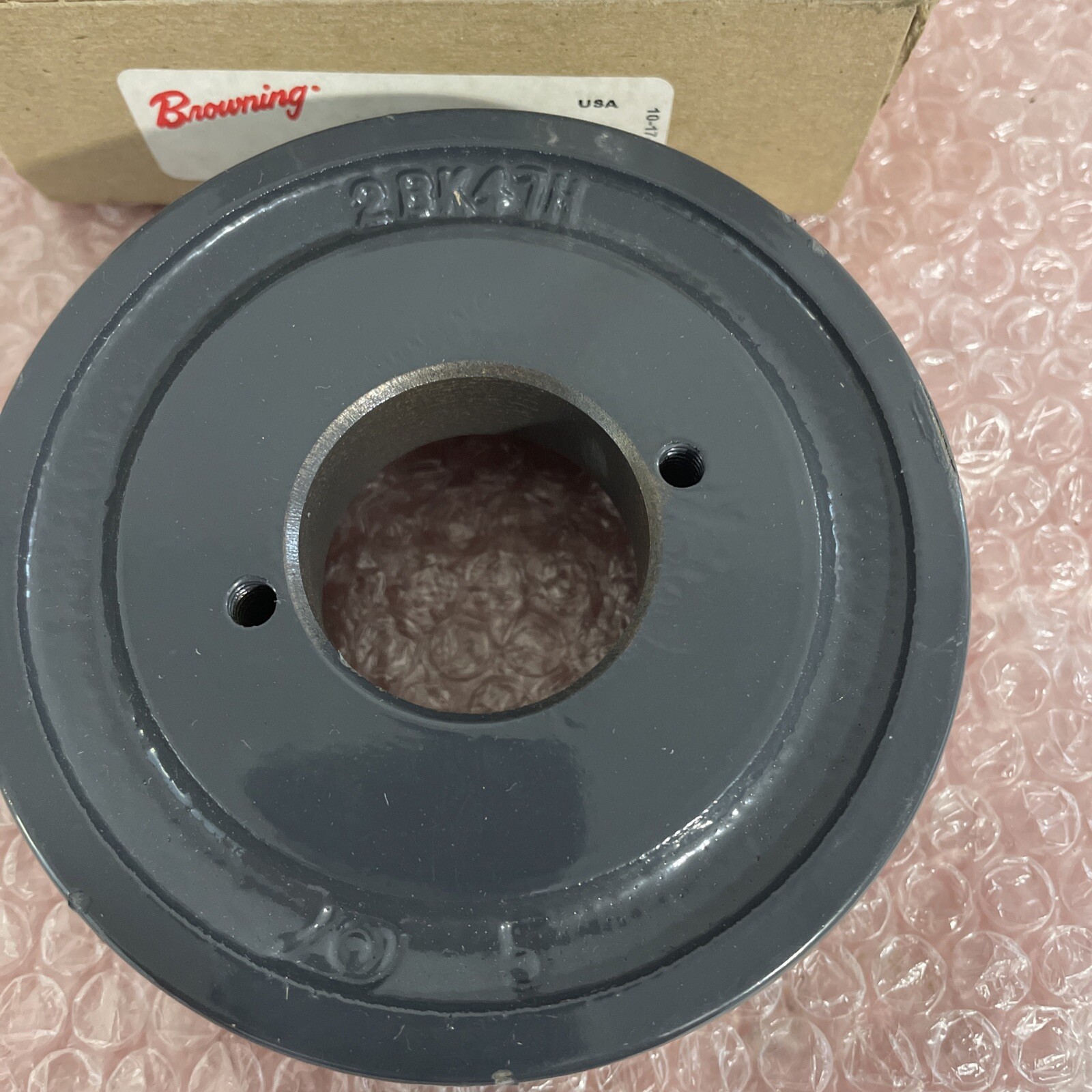 (2) New Browning 2BK47H 2 Groove Cast Iron Sheave Fast Shipping +Warranty