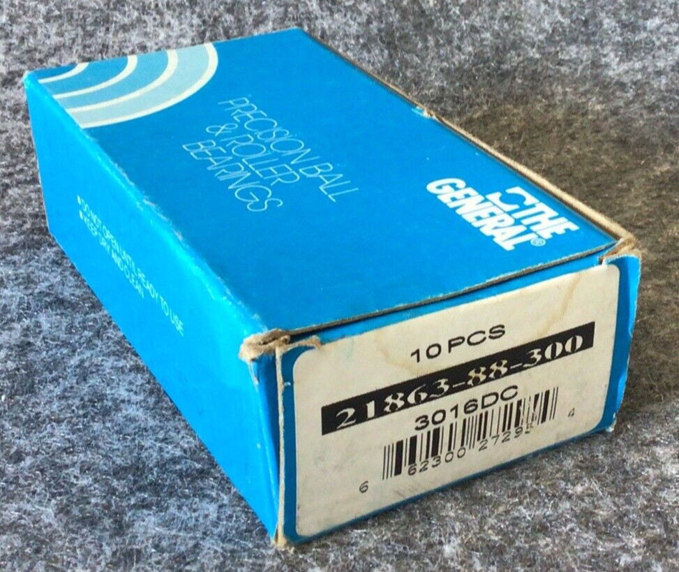 Lot of 13 General Bearing 21863-88 Double Sealed Ball Bearing New
