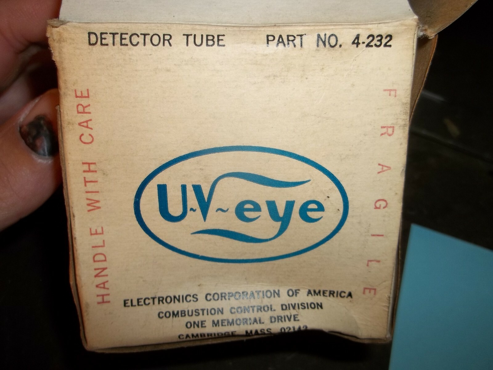 ECA ELECTRONICS CORPORATION 4-232 ULTRAVIOLET DETECTOR TUBE (BIN130)