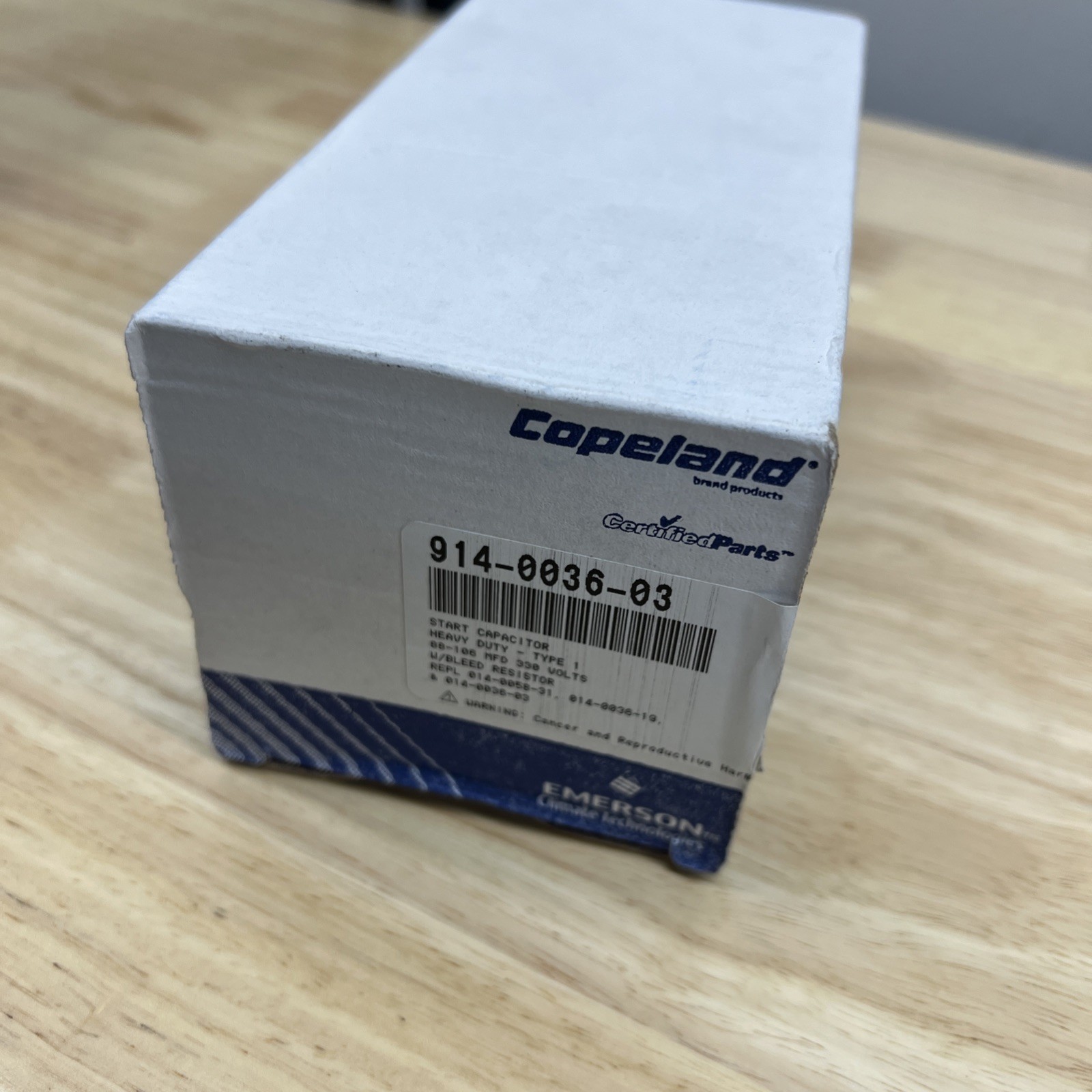 Copeland 914-0036-03 88-106MFD 330V Start Capacitor