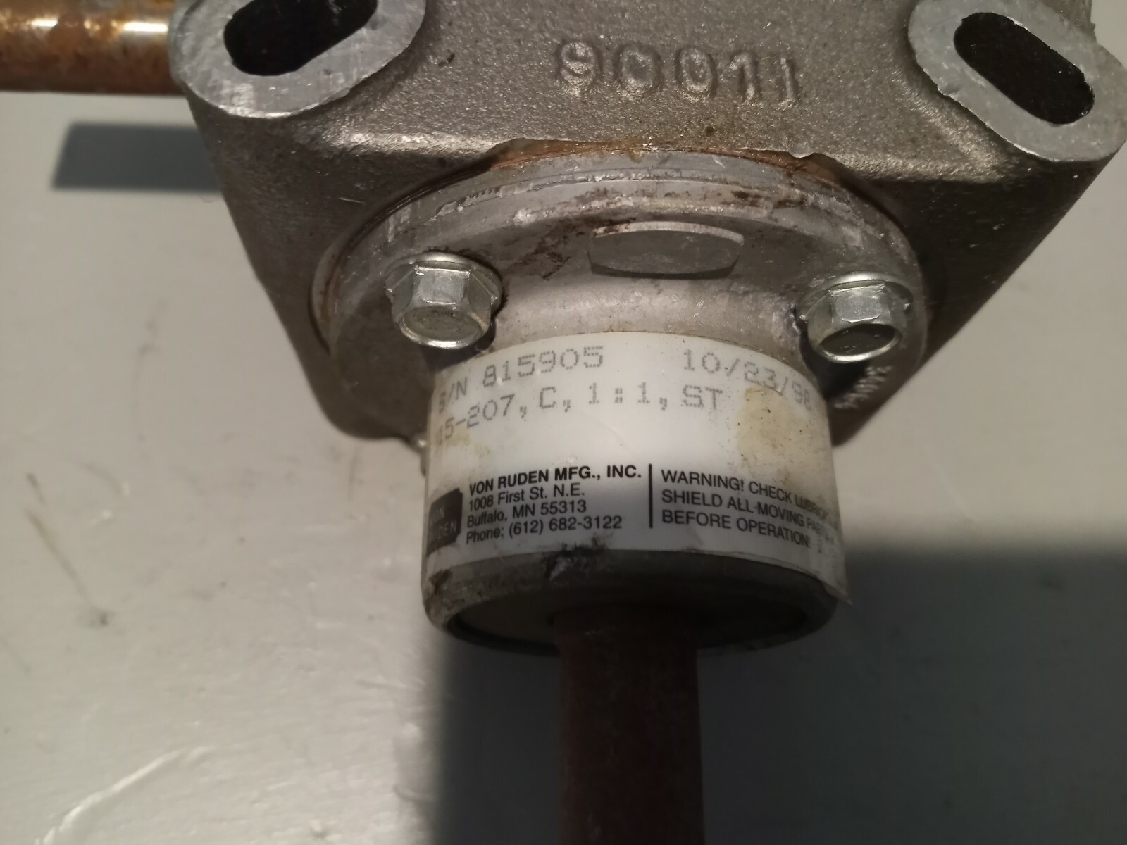 Von Ruden Gearbox, 34064, 15-207, C, 1:1, ST, 9011, CR-6990