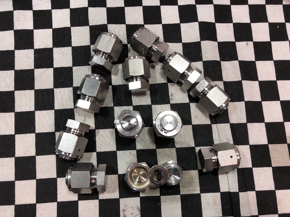 12 SET Swagelok CAP PLUG GASKET 1/2″ VCR SS-8-VCR-CP, SS-8-VCR-P #1326D3