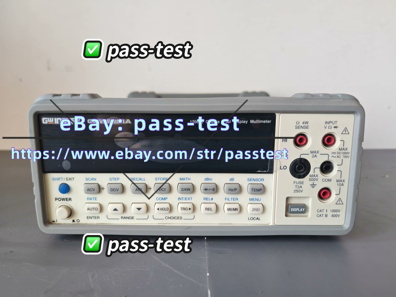 1PCS GW Instek GDM-8251A GDM8251A 120000 Counts Dual Display Multimeter