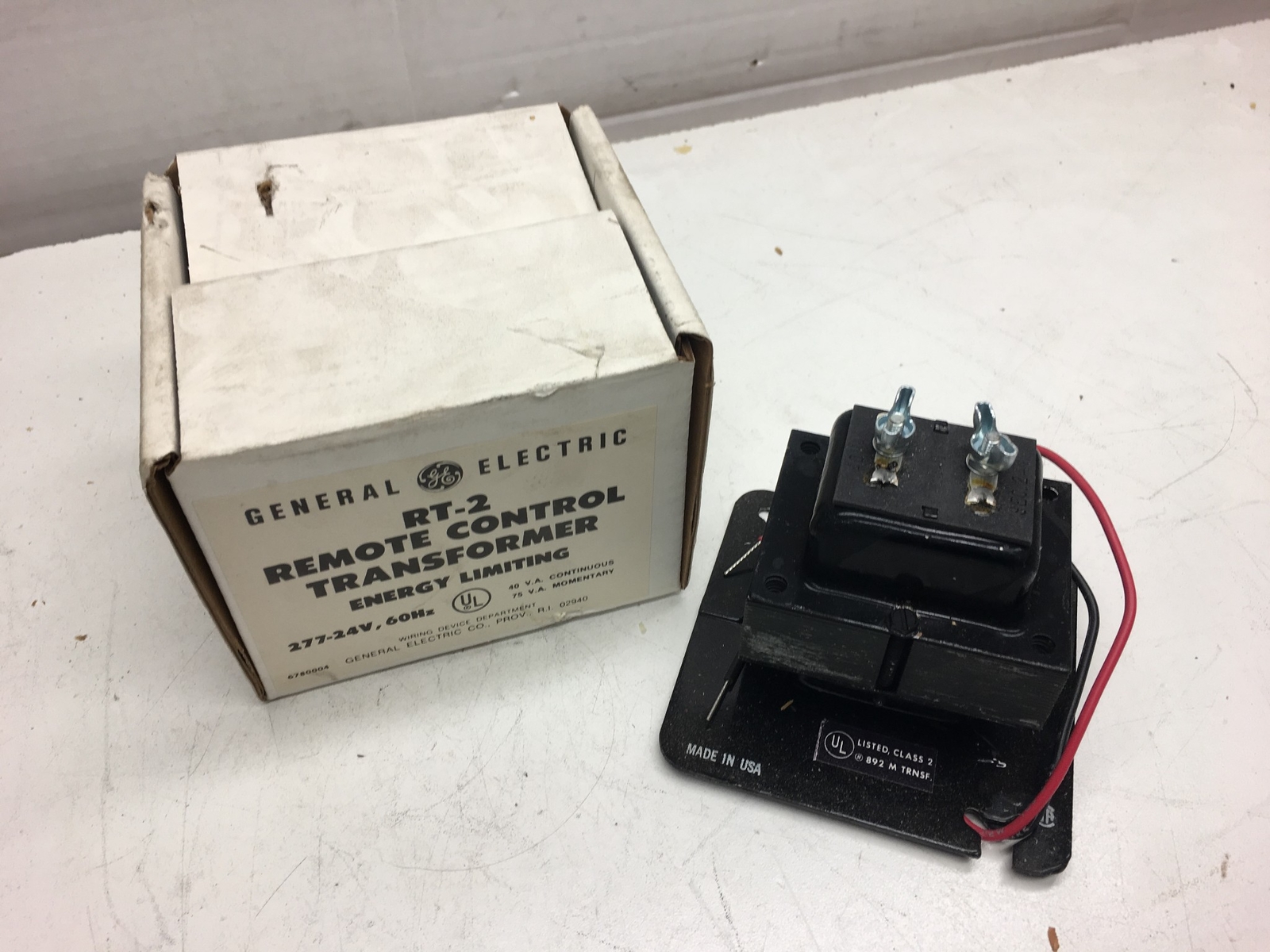General Electric Remote Control Transformer RT-2 Energy Limiting